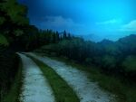  cloud field forest game_asset grass nature night no_humans non-web_source official_art outdoors path self-datamine sky subarashiki_hibi tree variant_set 