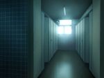  ceiling ceiling_light game_asset glowing_windows hallway indoors night no_humans non-web_source official_art public_restroom self-datamine subarashiki_hibi variant_set window 