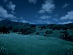  cloud cloudy_sky field game_asset grass mountain night no_humans non-web_source official_art outdoors path rural scenery self-datamine sky subarashiki_hibi variant_set 