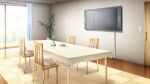  cabinet chair chess_piece curtains day door flower_pot food game_asset indoors kouyoku_senki_exs-tia microwave no_humans non-web_source official_art plant plate potted_plant scenery self-datamine sunlight table tablecloth television tiles vase visual_novel_cg window 