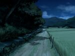  cloud field forest game_asset grass nature night no_humans non-web_source official_art outdoors path rural self-datamine sky subarashiki_hibi tree variant_set 