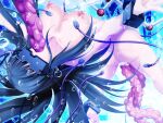  1girl air_bubble asphyxiation ass bdsm black_hair blue_hair bondage bound breasts bubble censored divine_heart_makina double_penetration drowning fellatio game_asset head-mounted_display kagemusya kurusu_makina_(divine_heart_makina) large_breasts long_hair mosaic_censoring nipples non-web_source nude object_insertion official_art oral restrained self-datamine sex_machine solo stationary_restraints submerged tentacle_sex tentacles underwater vaginal vaginal_object_insertion variant_set visual_novel_cg 