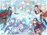  6+boys 6+girls alm_(fire_emblem) anniversary black_hairband blue_eyes blue_hair byakkos celica_(fire_emblem) chrom_(fire_emblem) commentary_request copyright_name creature dated dual_persona eirika_(fire_emblem) eliwood_(fire_emblem) ephraim_(fire_emblem) female_alear_(fire_emblem) female_byleth_(fire_emblem) female_corrin_(fire_emblem) fire_emblem fire_emblem:_genealogy_of_the_holy_war fire_emblem:_mystery_of_the_emblem fire_emblem:_path_of_radiance fire_emblem:_radiant_dawn fire_emblem:_the_binding_blade fire_emblem:_the_blazing_blade fire_emblem:_the_sacred_stones fire_emblem:_thracia_776 fire_emblem:_three_houses fire_emblem_awakening fire_emblem_fates green_hair hairband headband hector_(fire_emblem) heterochromia highres ike_(fire_emblem) leif_(fire_emblem) long_hair lyn_(fire_emblem) male_alear_(fire_emblem) male_byleth_(fire_emblem) male_corrin_(fire_emblem) marth_(fire_emblem) micaiah_(fire_emblem) multicolored_hair multiple_boys multiple_girls pointy_ears ponytail red_eyes red_hair roy_(fire_emblem) seliph_(fire_emblem) short_hair sigurd_(fire_emblem) smile sommie_(fire_emblem) split-color_hair tiara twitter_username two-tone_hair very_long_hair 