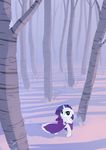  equine female friendship_is_magic hair horn lysok mammal my_little_pony purple_hair rarity_(mlp) snow solo unicorn white_body winter 