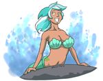  cleavage clothed clothing cutie_mark female friendship_is_magic grin human humanized lyra_heartstrings_(mlp) mammal mermaid moronsonofboron my_little_pony navel shell solo 