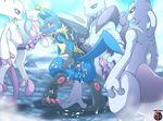  anus ball balls blue_eyes blush crown cum cum_everywhere cum_in_ass cum_in_mouth cum_inside cum_on_balls cum_on_feet digitigrade erection feral gangbang gaping gaping_anus gay group group_sex happy hindpaw interspecies kivwolf legendary_pok&#233;mon lucario male masturbation mega_evolution mega_mewtwo_x mega_mewtwo_y messy mew mewtwo nintendo nude one_eye_closed open_mouth orgasm orgy paws penis pointy_ears pok&#233;mon pok&eacute;mon purple_eyes red_eyes sex soles spikes teeth toes tongue video_games wide_hips 