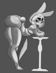  anthro bent_over big_butt butt female huge_butt lagomorph mammal rabbit solo xopachi 