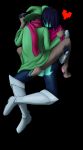  &lt;3 absurd_res ambiguous_gender anthro balls caprine clothed clothed_sex clothing deltarune duo hi_res human human_on_anthro interspecies kris_(deltarune) male male/ambiguous male_on_anthro mammal ralsei sex the_gentle_giant 