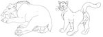  barbs blue_sky cat diego_(ice_age) disney feline feral ice_age lying male mammal marjani penis pose saber_tooth_tiger sabertooth smile standing the_aristocats thomas_o&#039;malley thomas_o'malley tiger 