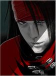  1boy artist_request black_hair final_fantasy final_fantasy_vii looking_at_viewer male male_focus red_eyes solo vincent_valentine 