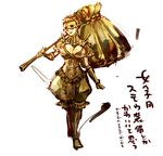  armor breasts cleavage covered_eyes dark_souls executioner_smough genderswap genderswap_(mtf) hammer large_breasts mask souls_(from_software) taamo_yu translation_request weapon 