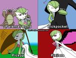  candy english_text female gardevoir harijizo kangaskhan mega_evolution mega_gardevoir nintendo pok&#233;mon pok&eacute;mon red_eyes stealing text trap video_games 