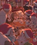  alfyn_(octopath_traveler) animal baby bare_shoulders bed blonde_hair blue_eyes blush book breasts brown_hair christmas cyrus_(octopath_traveler) dress gift gloves h&#039;aanit_(octopath_traveler) hair_over_one_eye hat irono16 jewelry linde_(octopath_traveler) long_hair multiple_boys necklace octopath_traveler olberic_eisenberg open_mouth ophilia_(octopath_traveler) photo primrose_azelhart ribbon scar short_hair sleeping smile snow_leopard therion_(octopath_traveler) tressa_(octopath_traveler) white_hair yellow_eyes 