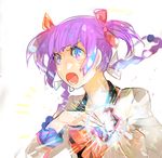  :o bad_id bad_pixiv_id blue_eyes braid gyehu open_mouth purple_eyes purple_hair solo sudou_cecil twin_braids wizard_barristers:_benmashi_cecil 