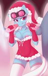  anthro balls breasts christmas corrupteddiscipline elbow_gloves equine eyewear female friendship_is_magic glasses gloves hair hat holidays horse legwear male mammal my_little_pony nipples penis photo_finish_(mlp) pony purple_eyes santa_hat stockings sunglasses tongue tongue_out vein white_hair 