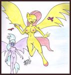  breasts cloud_chaser_(mlp) cloudchaser_(mlp) equine female fluttershy_(mlp) friendship_is_magic mammal my_little_pony pegasus pussy reddragonkan wings 