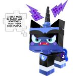  blue_eyes cat crescent_moon dialog english_text fangs feline female friendship_is_magic horn lego magic mammal moon my_little_pony nightmare_moon_(mlp) pixelkitties plain_background slit_pupils solo standing text the_lego_movie transparent_background unikitty 