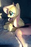  blue_eyes buttercupbabyppg cutie_mark equine female fluttershy_(mlp) friendship_is_magic hair horse hyorse mammal my_little_pony pegasus pink_hair plushie pony real sitting solo wings 
