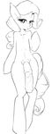  animal_genitalia anthro anthrofied bakuhaku dickgirl equine flat_chested friendship_is_magic hair horn horse horsecock intersex looking_at_viewer mammal my_little_pony navel nude penis pony rarity_(mlp) solo unicorn vein 