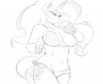  anthro anthrofied bikini breasts cleavage clothed clothing cutie_mark equine female friendship_is_magic hair half-closed_eyes holding horn horse ice_cream long_hair mammal my_little_pony navel princess_celestia_(mlp) sirmasterdufel sketch solo swimsuit tongue tongue_out unicorn 