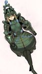  armor blonde_hair breastplate dutch_angle helmet looking_away monster_hunter shen_gaoren_(armor) sidelocks smile solo taaki_(taki0123) walking 