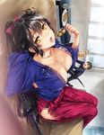  cleavage hisasi kimono monogusa_neneko_no_taida_na_tanteicho no_bra sword yomisaka_neneko 
