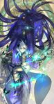  akira_hou animal bad_id bad_pixiv_id bird branch bug butterfly fantasy flower glowing glowing_eyes glowing_hair glowing_hand green_eyes green_hair horns insect lizard lotus magic male_focus pale_skin pixiv_fantasia pixiv_fantasia_fallen_kings pointing silver_hair sitting smile solo 