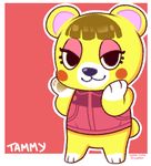  bear blush female mammal nintendo tammy_(animal_crossing) video_games 