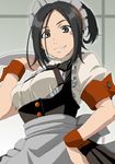  eureka_seven eureka_seven_(series) isse jpeg_artifacts maid plate ribbon solo talho_yuuki 