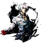  banpai_akira glasses k' male_focus solo the_king_of_fighters white_hair 