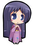  bangs blue_eyes blunt_bangs chibi hayate_no_gotoku! japanese_clothes kimono long_hair lowres pac-man_eyes purple_hair saginomiya_isumi solo suntail very_long_hair 