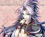  androgynous chimachi copyright_name final_fantasy final_fantasy_ix kuja long_hair male_focus md5_mismatch pink_background solo 