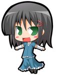  aizawa_sakuya blush chibi detached_sleeves frills green_eyes hayate_no_gotoku! lowres pac-man_eyes short_hair silver_hair skirt smile solo suntail 