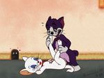  anthro brainsister collar female flat_chested jerry male nude penetration smile spread_legs spreading tom tom_(tom_&amp;_jerry) tom_and_jerry toodles_galore vaginal vaginal_penetration 