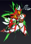  axe breasts genderswap genderswap_(mtf) getter-1 getter_robo highres huge_breasts mecha nipples no_humans puffy_nipples sasaki_tatsuya solo weapon 