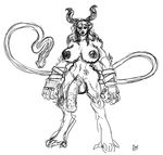  balls barbs boo3 breasts claws demon demonic dickgirl herm horn horsecock hyper intersex nipples penis satanic sketch spikes spines tail_cock 