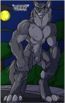  forest full full_moon keanon keanon_woods male mammal moon muscles transformation tree were werewolf 