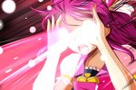  aino_megumi beam cure_lovely eye_beam happinesscharge_precure! highres long_hair magical_girl nishi_koutarou open_mouth pink_hair ponytail precure solo 