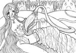  kristalwaterfairy lineart nayru oracle_of_ages the_legend_of_zelda 