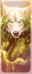  artwork black_nose canine mammal plants wolf 