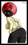  alpha_channel anthro back back_turned big_butt black_body black_skin breasts butt disney dress dress_lift female from_behind heartless huge_butt kingdom_hearts lift looking_at_viewer looking_back marukomuru plain_background presenting presenting_hindquarters red_hat signature solo square_enix thick_thighs transparent_background video_games watermark white_dress white_mushroom wide_hips yellow_eyes 