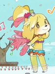  bigger_version_at_the_source canine dog female isabelle_(animal_crossing) looking_at_viewer looking_back mammal musical_note nintendo unknown_artist video_games 