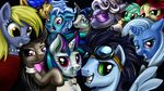  blonde_hair blue_hair bow_tie cheery_jubilee_(mlp) cherry_jubilee_(mlp) derp_eyes derpy_hooves_(mlp) equine eyeshadow eyewear facial_hair fancy_pants_(mlp) fancypants_(mlp) female friendship_is_magic glasses goggles green_eyes green_hair group hair harwick hoity_toity_(mlp) horn horse looking_at_viewer lyra_heartstrings_(mlp) makeup male mammal messy_hair monocle mustache my_little_pony necklace octavia_(mlp) pearl_necklace pegasus pony purple_eyes red_hair sapphire_shores_(mlp) screw_loose_(mlp) smile soarin_(mlp) soaring_(mlp) sunglasses trixie_(mlp) tuxedo two_tone_hair unicorn vinyl_scratch_(mlp) white_hair wings wonderbolts_(mlp) yellow_eyes 