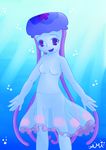  aquatic bubble female jellyfish marine solo tentacles water young 