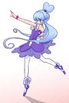  alternate_form ballerina blue_eyes blue_hair blue_skirt cure_princess dress full_body hair_bun happinesscharge_precure! jewelry long_hair magical_girl pantyhose plantar_flexion precure sherbet_ballet shirayuki_hime shoes show-nosuke skirt smile solo twintails white_legwear wrist_cuffs 