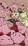  blonde_hair blush_stickers creator_connection crossover kid_icarus kid_icarus_uprising kirby kirby_(series) long_hair multiple_boys multiple_persona nachure nintendo oomoto_makiko ponytail seiyuu_connection viridi xd yellow_eyes 