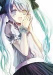 bad_id bad_pixiv_id hatsune_miku long_hair nonoharak open_mouth solo twintails very_long_hair vocaloid white_background 