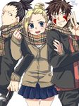  3funny3 artist_request inuzuka_kiba nara_shikamaru naruto yamanaka_ino 