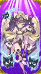  animal_ears bangs blade_(galaxist) cat_ears cat_paws cat_tail gauntlets ghost gloves headgear japanese_clothes kimono kuro_magic long_hair nekomata paw_gloves paws purple_hair solo spirits tail twintails uchi_no_hime-sama_ga_ichiban_kawaii very_long_hair yellow_eyes 