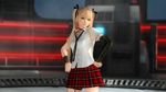  1girl 3d blonde_hair dead_or_alive dead_or_alive_5 female looking_at_viewer marie_rose official_art school_uniform solo tecmo 